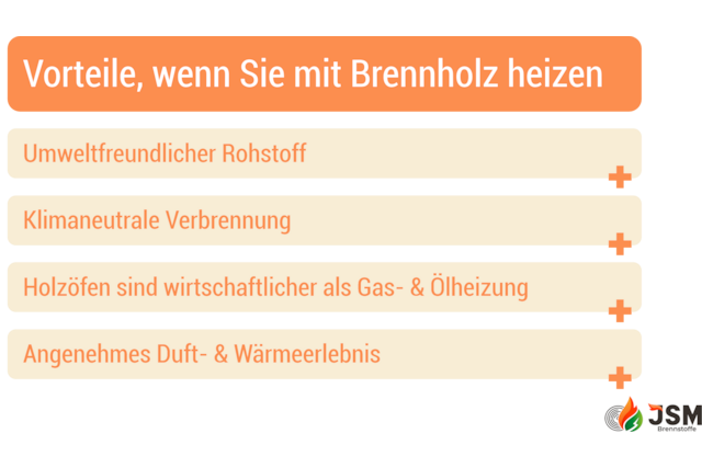 Brennholz Vorteile